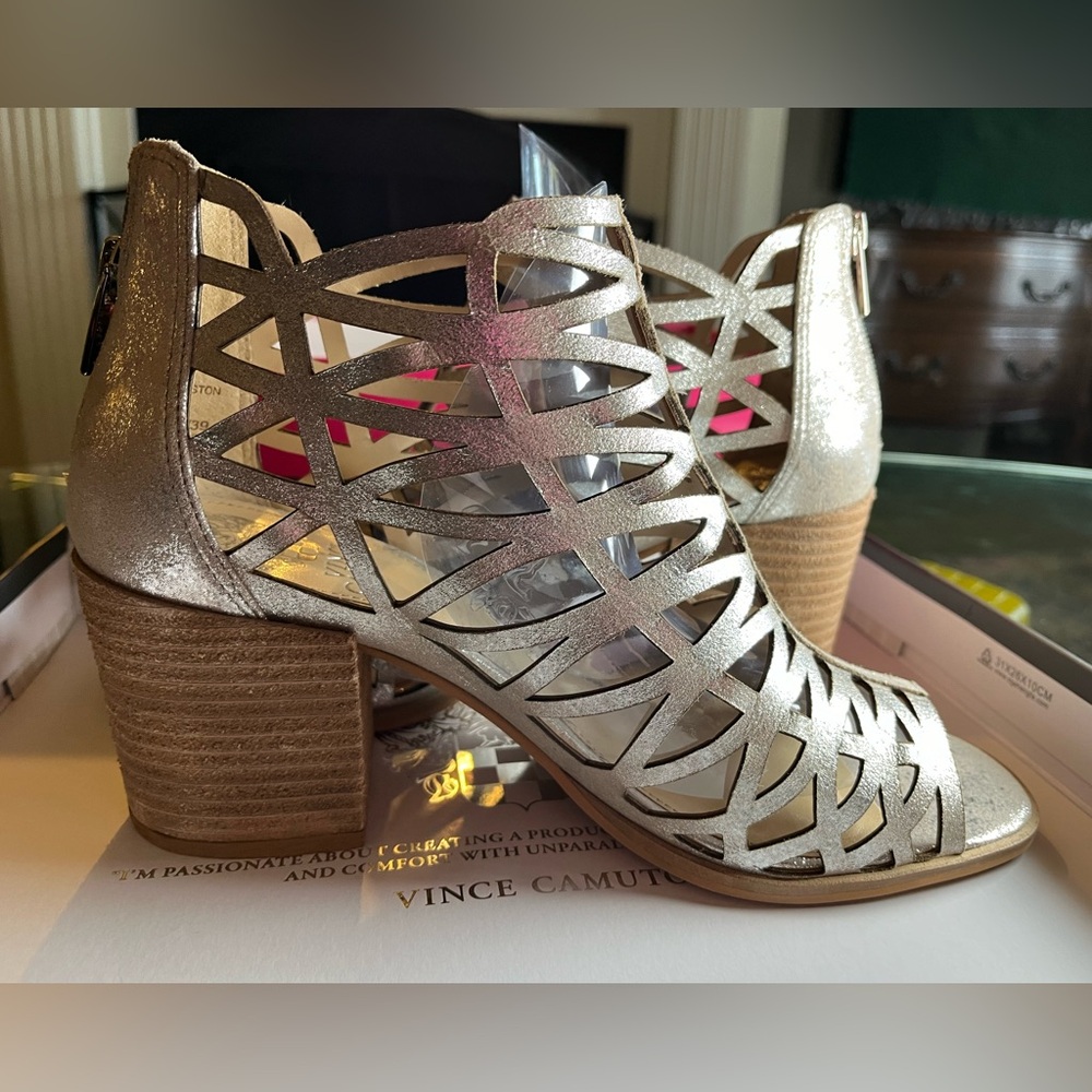 Stylish Silver Women's Heeled Sandal- Kevston Shoes